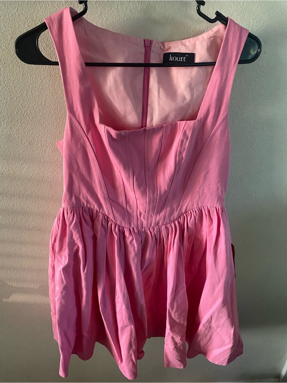 Kourt Hot Pink Sleeveless Fit-and-Flare Mini Dress Size Medium